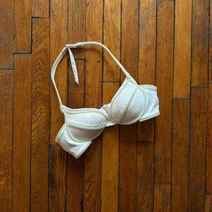Unknown Brand White Glow in the Dark Rave Bikini Top Bra Women Small White Green